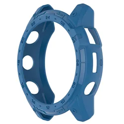 Durable TPU Anti-Fall Soft Silicone Protective Watch Cover Shell for Garmin Fenix, Enduro, and Tactix Series (Blue)