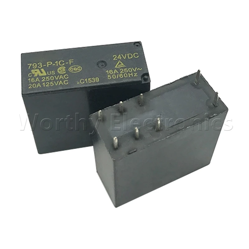 

Бесплатная доставка 10 шт./лот реле 24VDC 16A 8PIN 793-P-1C-F