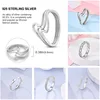 Sparkling Zircon Ring Original 925 Silver Wedding Simple Ring For Women Sterling Stackable Rings Popular Anniversary Jewelry 3