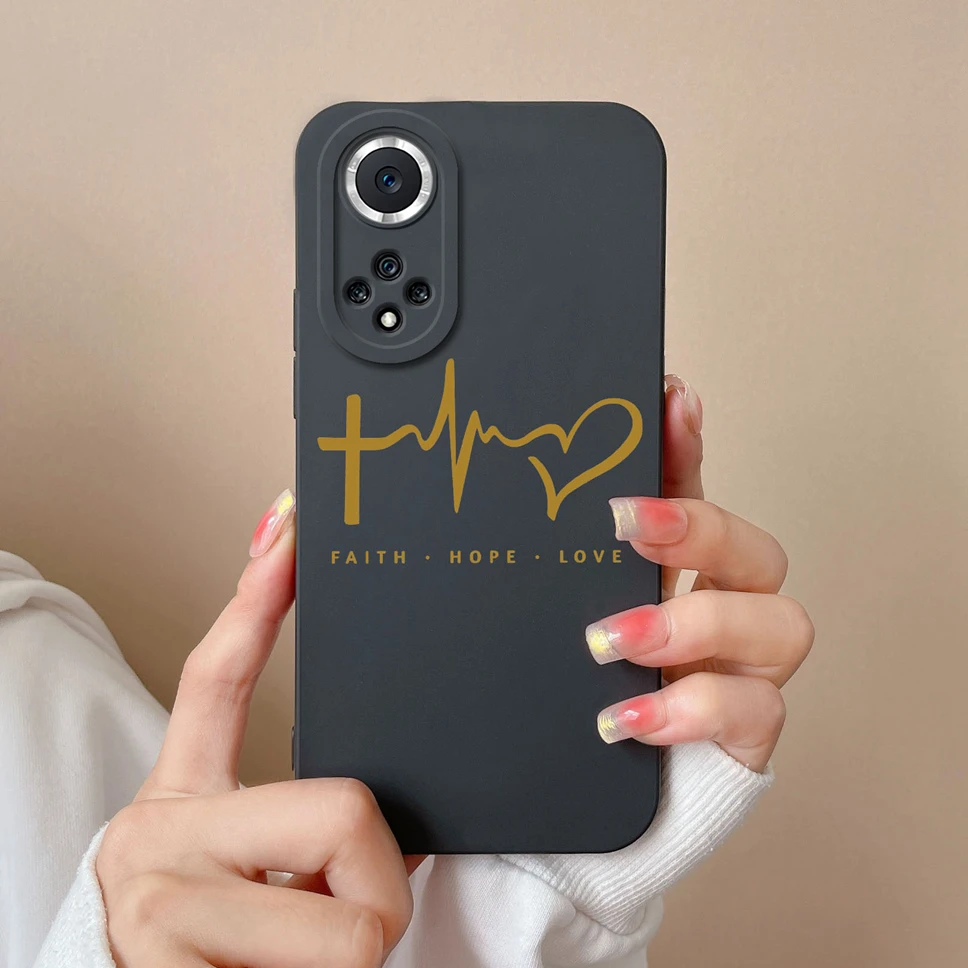 Liquid Silicone Patterned Back Cover Phone Case - Stylish & Protective