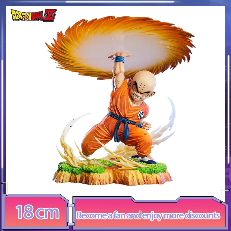 Figurine Anime DBZ Super Krillin (Kuririn) 18 Cm - Statue Jouet Collection - Neuf Sous Boîte