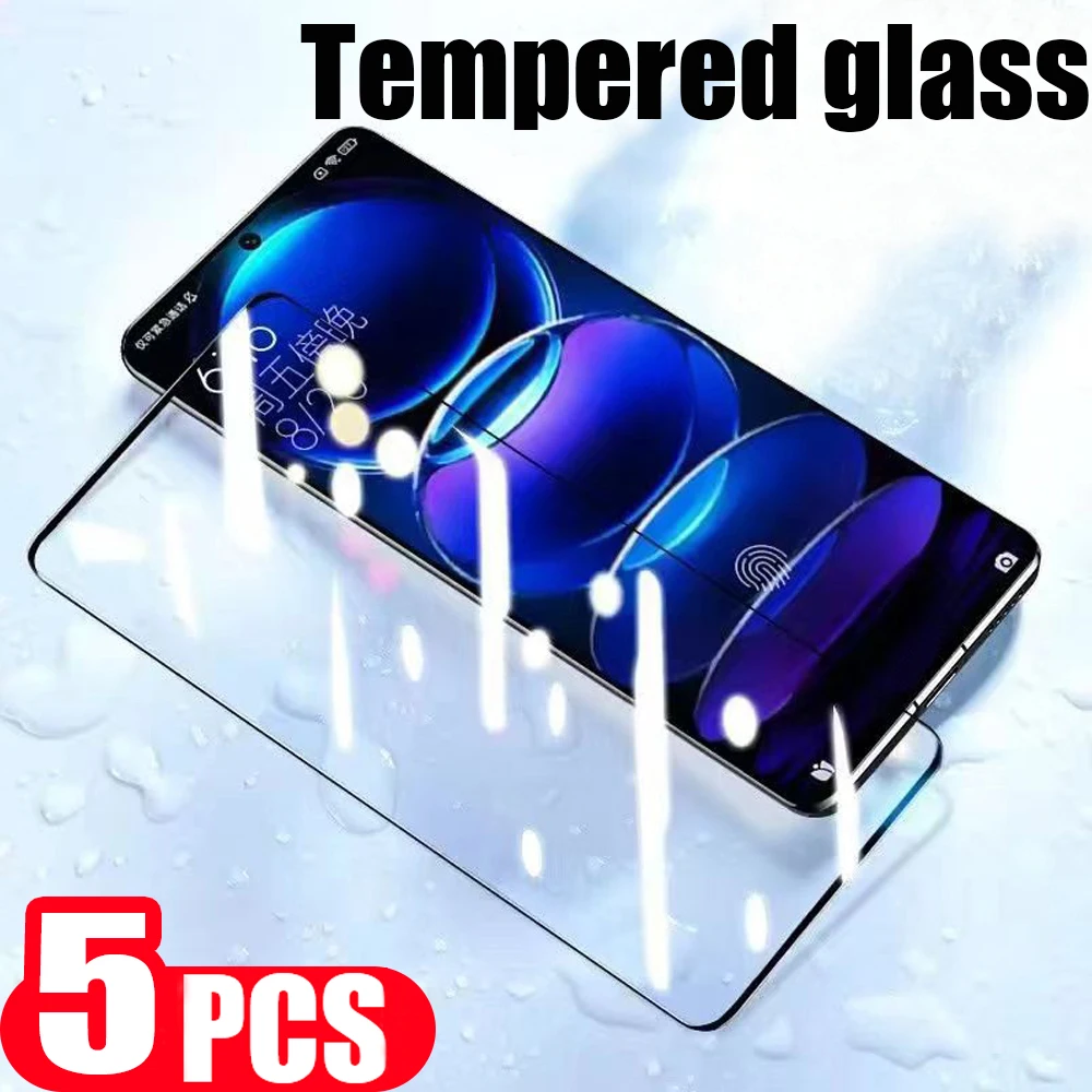 

5Pcs cover For Redmi note 11 SE 4G 11E 11T 11S 11R 12 pro Speed plus Discovery Turbo phone screen protector Tempered glass film