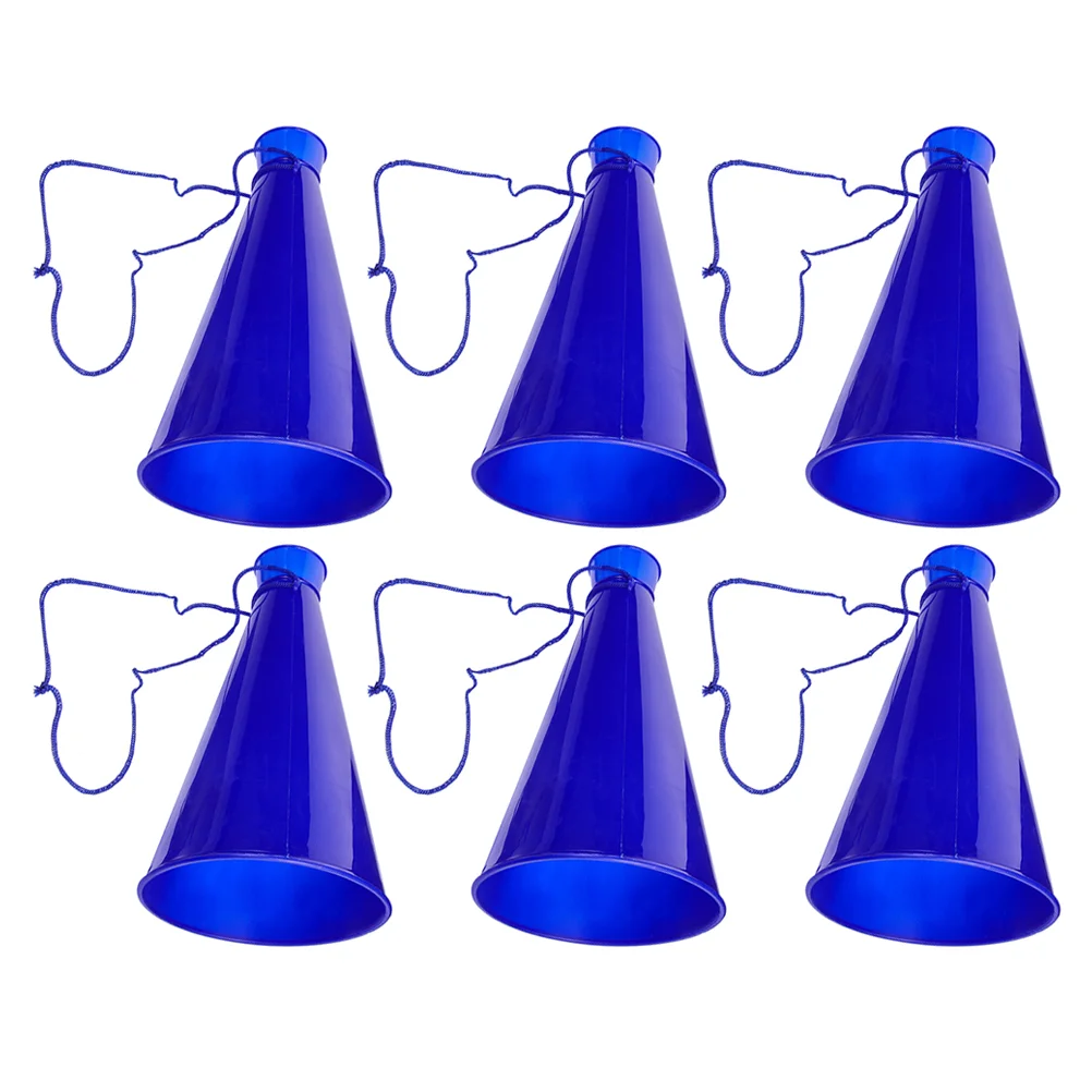6 Pcs Cheering Horn Party Horns Trumpet Noise Maker Plastic Kids Props Toy Megaphones Child