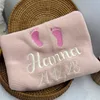 Personalized Custom Name Baby Blanket for Newborn Soft Knit Nursery Blanket Unique Gift for Baby Showers Christening Birthdays 1