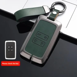 Premium Leather Car Key Cover - Sleek and Durable Design (Green)