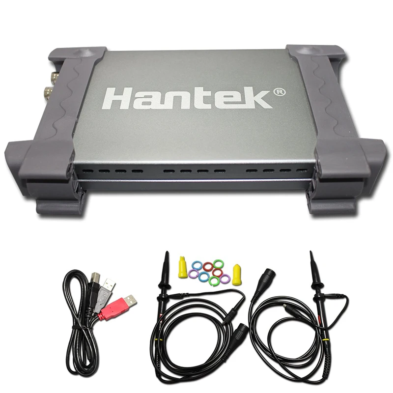 Hantek 6022BE 휴대용 오실로스코프 2 채널 노트북 USB 디지털 스토리지 가상 오실로스코프 20Mhz 48msa/S 자동차 감지기