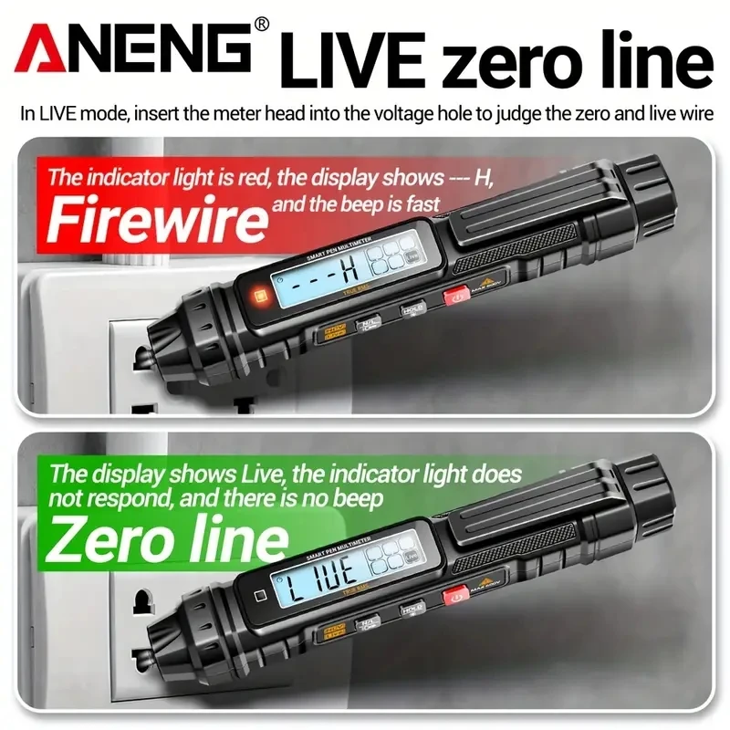 ANENG  Ƽ  Ÿ 4000 īƮ,  跮,  ڵ AC/DC   ̿ ׽,  A3005