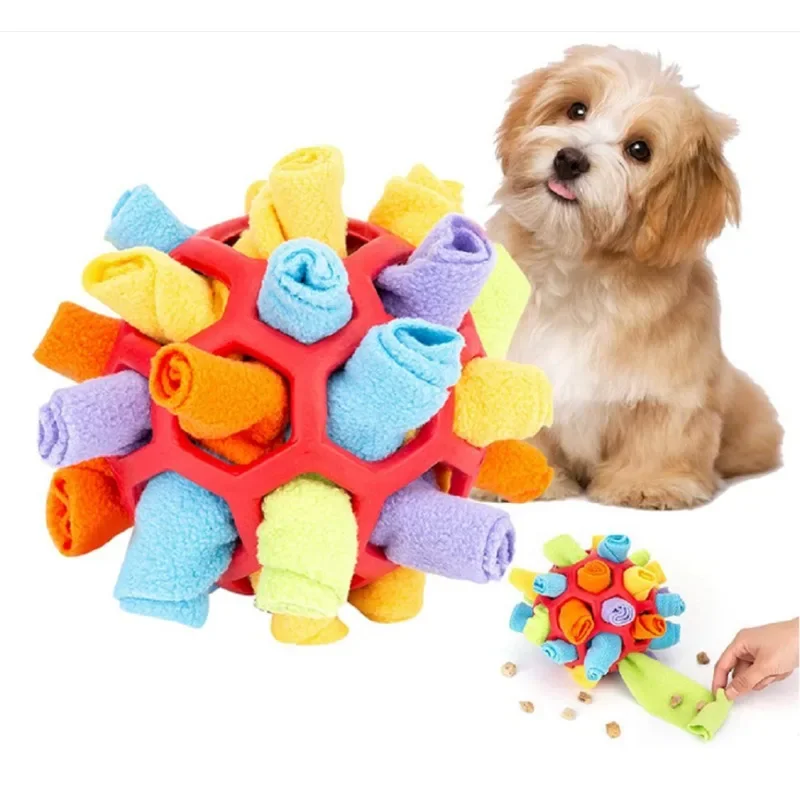 Dog Puzzle Toy Dog Chew Toys Dog Enrichment Toys Encourage Natural Foraging Skills Portable Pet Snuffle Ball Toy