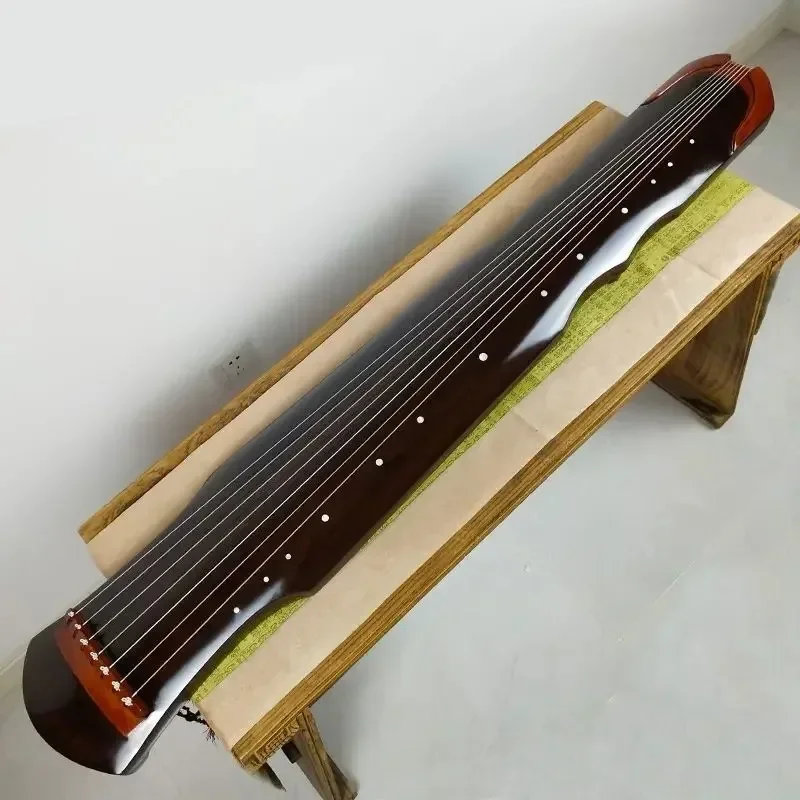 Guqin Hand-made Portable Fuxi Style Professional Guqin for Adult Beginners Practice Chinese Traditional Musical Instrument