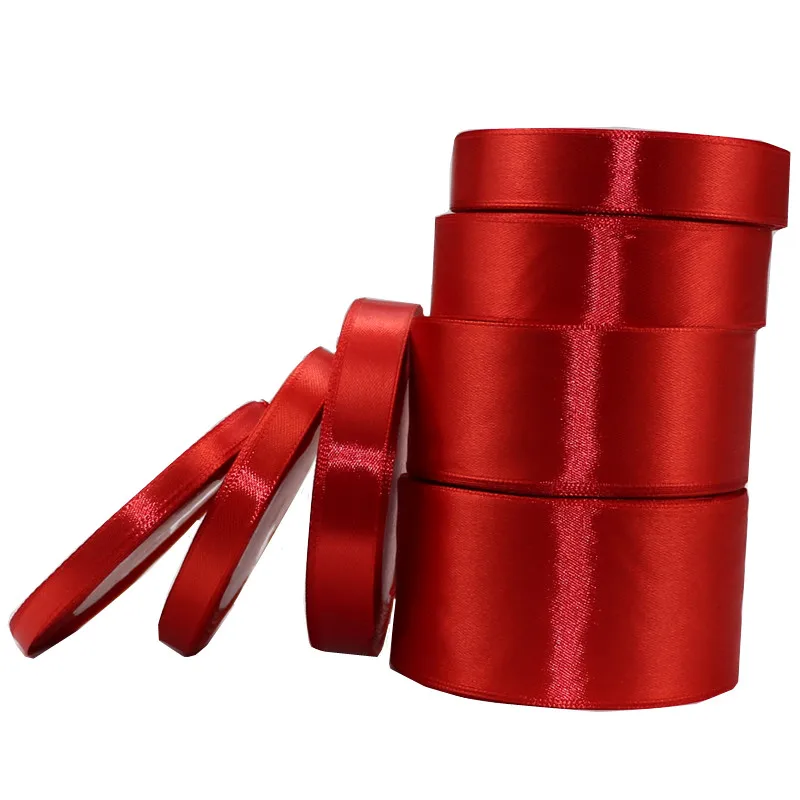 6-10-15-20-25-40-50mm Satin Ribbons 22Meters/Roll Wedding Birthday Party Christmas Halloween Gift Box Wrapping Ruban satin ribbons satin ribbon wrapping ribbon