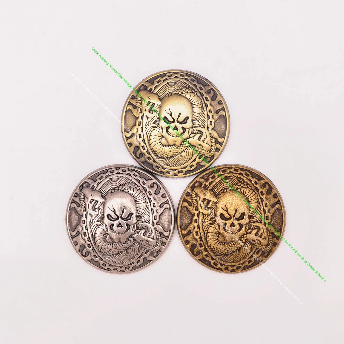 10x 30mm Silver Biker Motorcycle Conchos In Memory Of Fallen Bikers - Foto 13