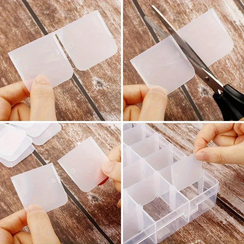 36 Compartments Plastic Craft Storage Box, Adjustable Compartment Jewelry Storage, Storage Box With Detachable Divider And Lid, 6