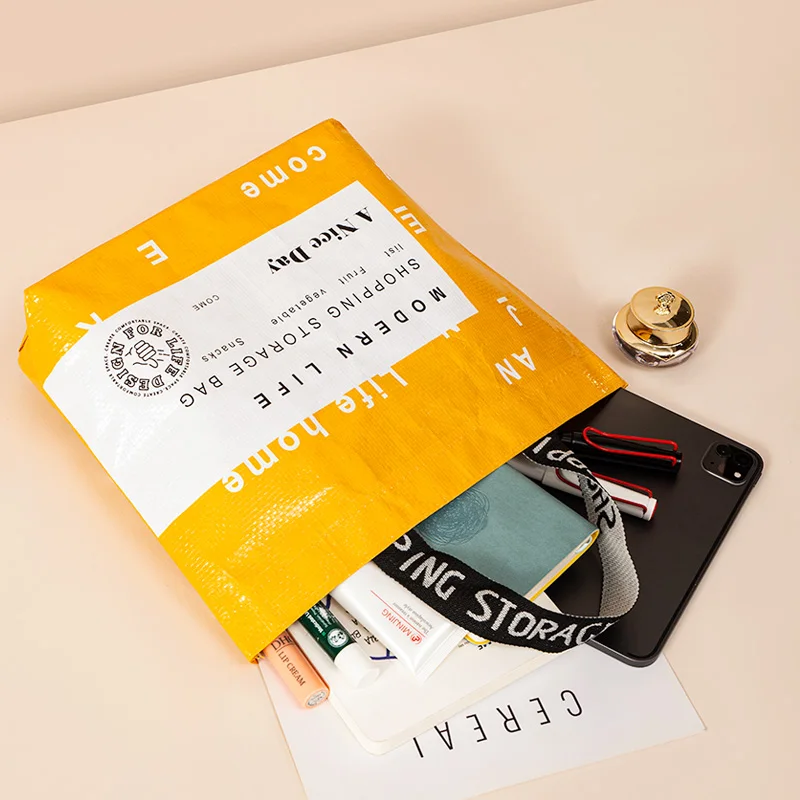 Description Picture 4 of itemNylon Crossbody Convenient Shopping Bag Eco-Friendly Waterproof Storage Bag Fashion Gift Multi-Size Foldable Woven Bag