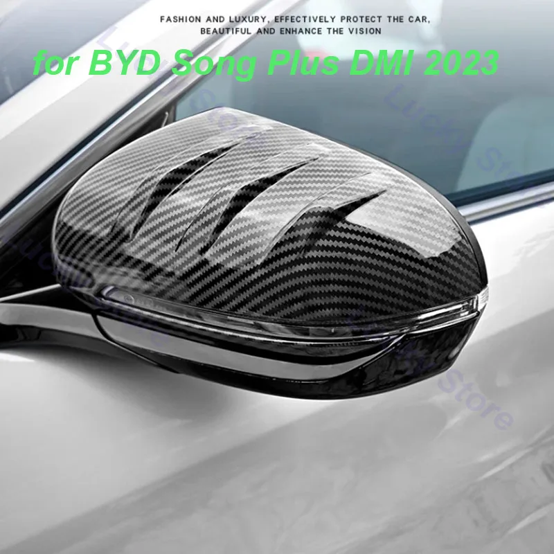 

Car Rearview Mirror Cover for BYD Song Plus DMI 2023 Car Rain Brow Rainproof Trim Decorative Frame Exterior Accessories