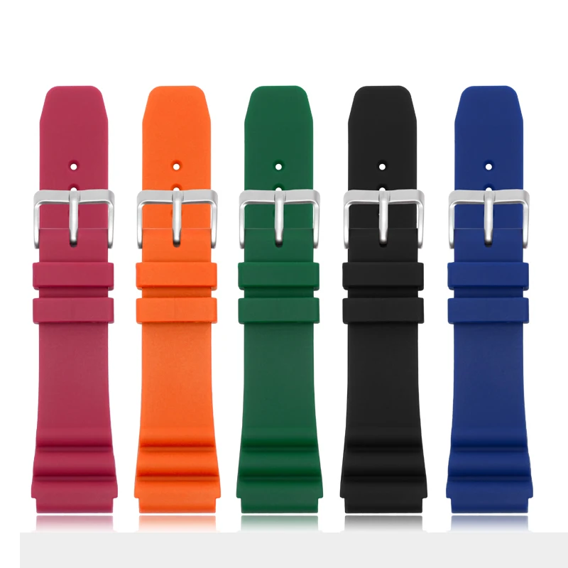 Enhanced Silicone Sport Watchband - 22mm Waterproof Diving Strap