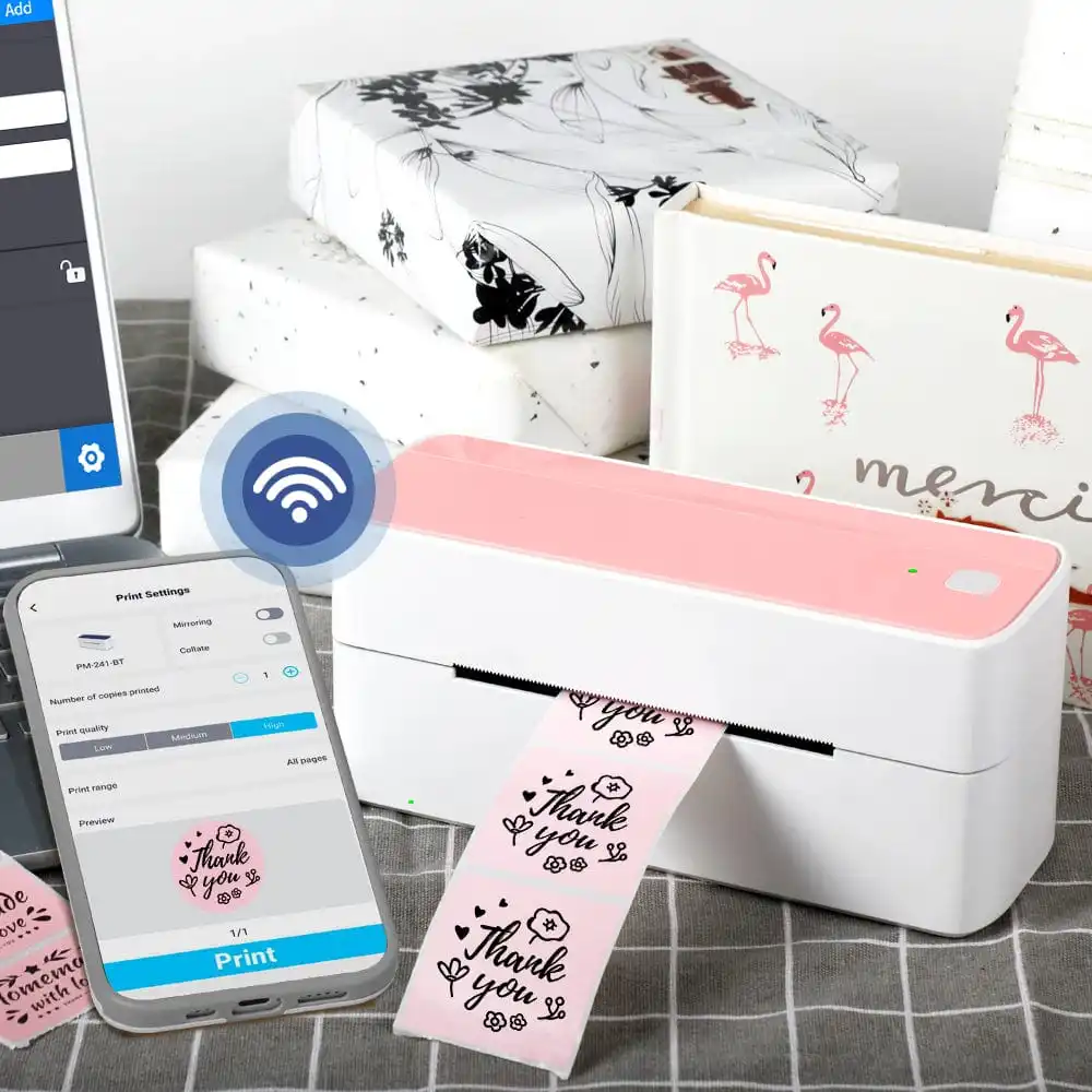 PhomemoPM241BluetoothThermalLabelPrinter118mmWirelessShipping