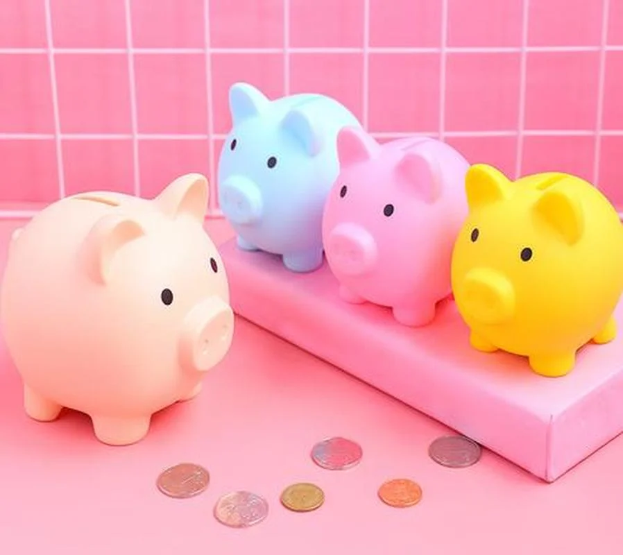 SmallPiggyBankMoneyBoxesStorageKidsToysHomeDecorMoneySaving