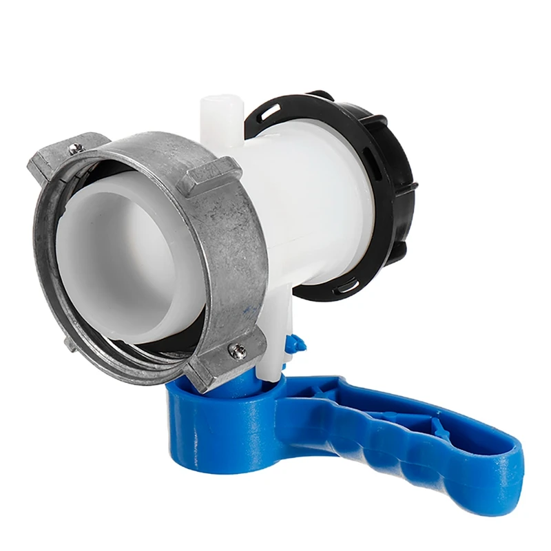 IBC 탱크 탭 파이프 커넥터 1000L 컨테이너 DN40/DN50 75mm 리터 62mm 남성 수출 버터 플라이 밸브 스위치 정원 홈 도구