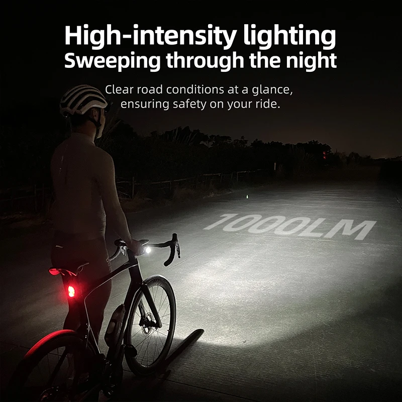 CYCLAMI X7 Lights Smart Headlights USB Rechargeable Road Mountain Bike thumbnail 4