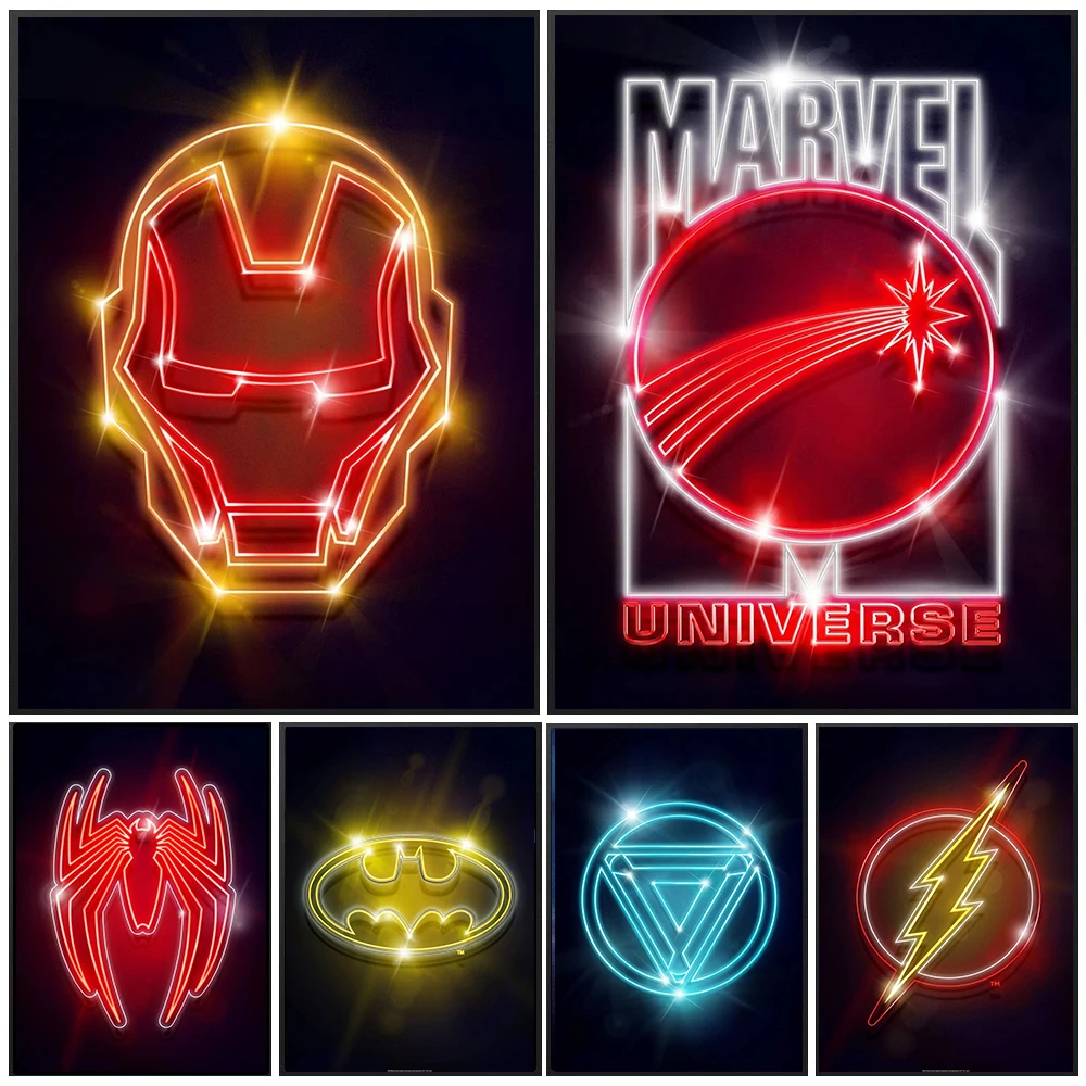 Marvel Iron Man Super Hero Pop Neon Sign Man Bar Pub Decoration 