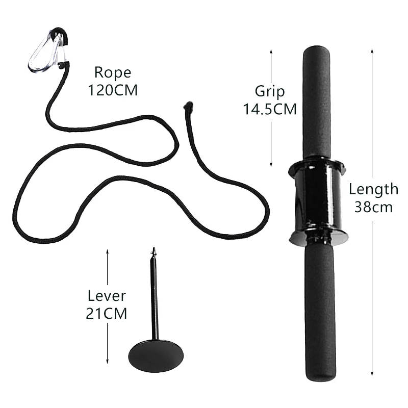 Home Fitness Equipment: Wrist and Forearm Blaster, Thousand Pound Stick, Hand-Grip Arm Muscle Strength Trainer Roller 6