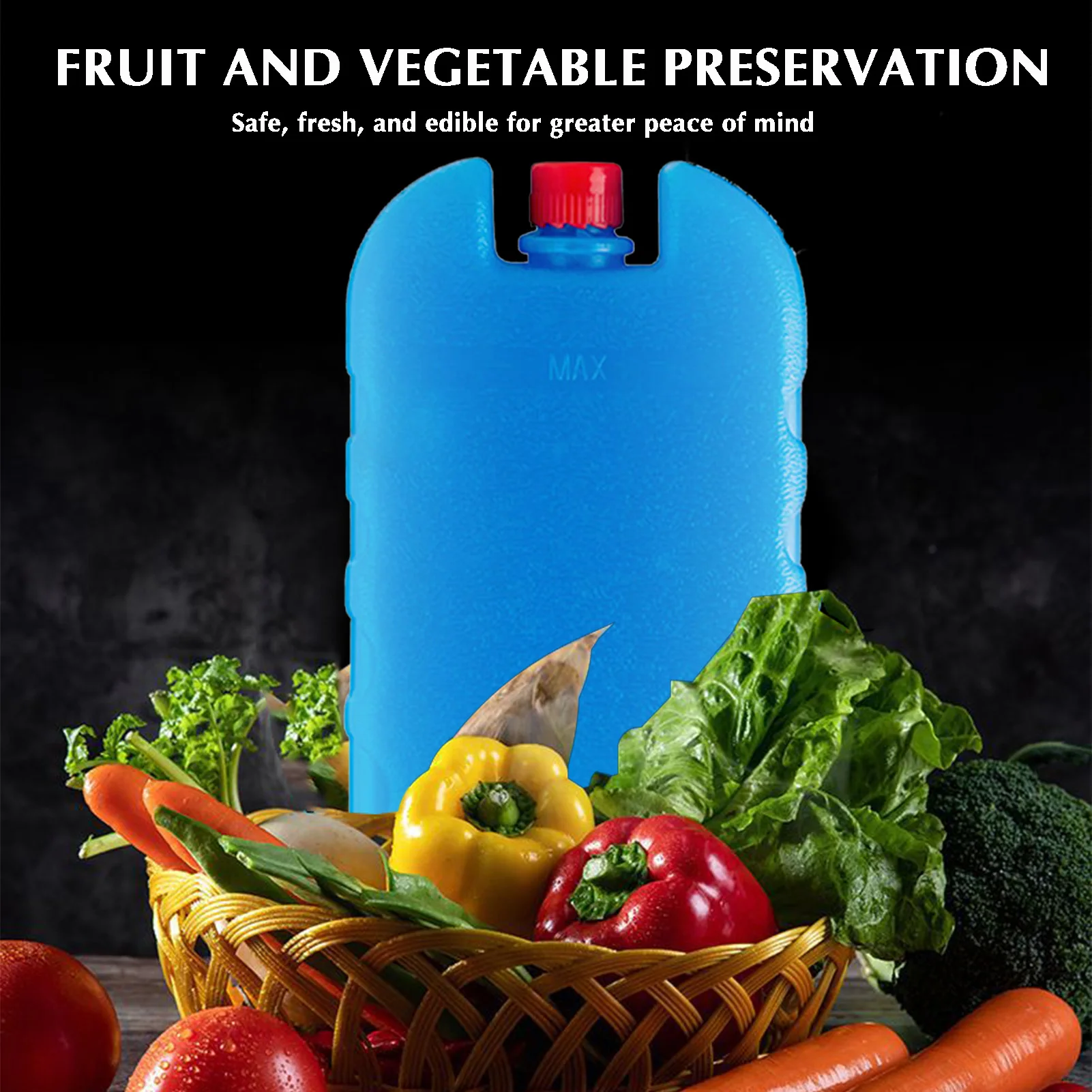 6Pcs Ice Boxes Freezer Packs Cooling Boxes Freezer Blocks Ice Blocks Portable Reusable Packs Long Lasting Cool