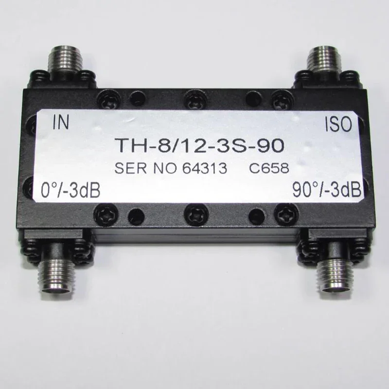 

TH-8/12-3-90 8-12GHz 30W Microwave 90 Degree 3dB Bridge Coupler