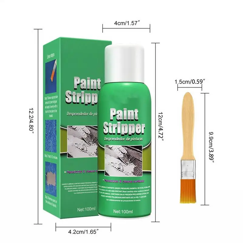 Car Wheel Hub Traceless Cleaning Paint Remover Paint Care Removers Car Stripper Washers Maintenance Cleaning Tool 100ml