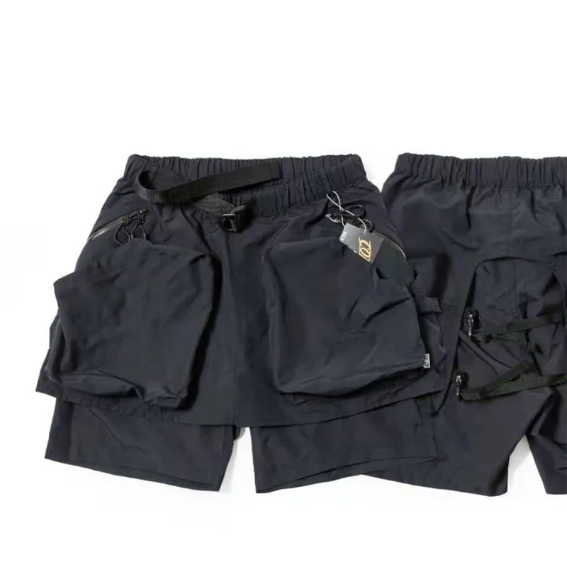 Waterproof Functional Outdoor Big Pocket Pants Three-dimensional Shorts Ins Trendy Japanese CMF Quarter Cityboy Casual