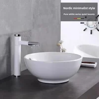Bathroom washbasin Balcony washbasin Round size two models excluding faucet Sold separately ceramic pedestal washbasin 1