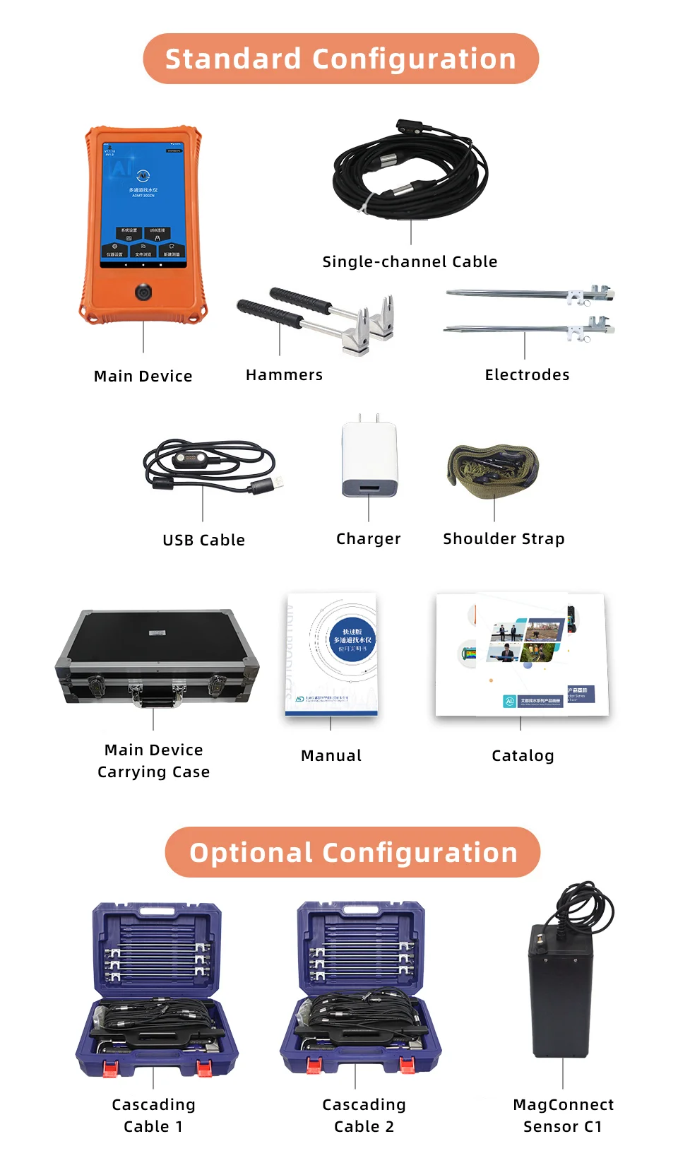 ADMT-180ZN Automatic Multichannel Deep Accurate Underground Water Detector Machi