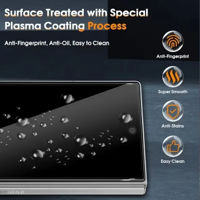 Premium Privacy Screen Protector (2-Pack) - Wear-Resistant, 9H Hardness, Clear Front View with Side View Blocking