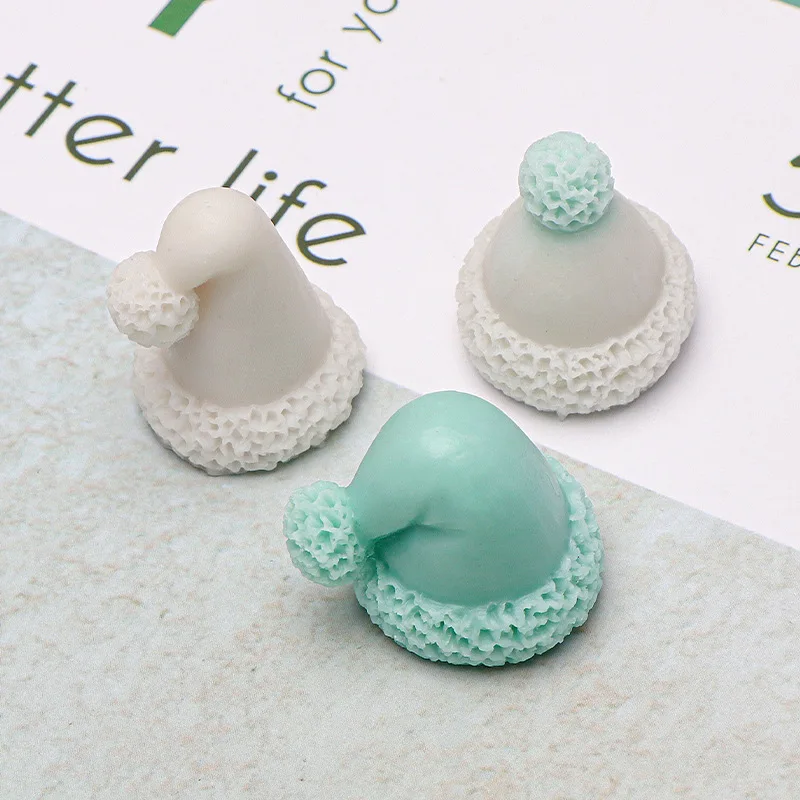 Silicone Mold Aomily Cute Hat Shape Cake Christmas Party Fondant Cake Chocolate Candy Resin Clay Ice Block Soap Baking
