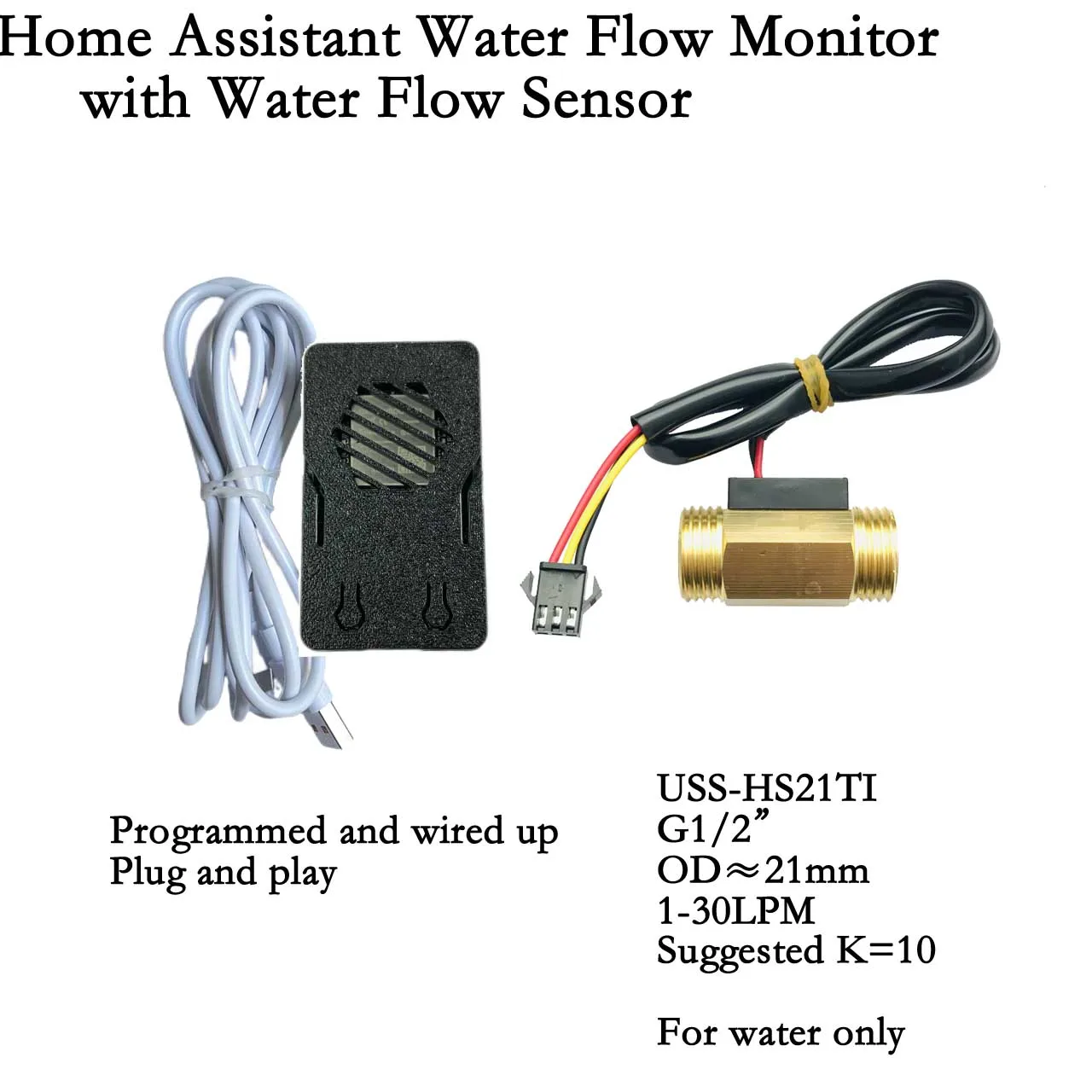 Brass/Alloy Shell Home Assistant Wifi Flow Kit Multiple Sizes Optional Flow Measurement Hall Water Sensor Turbine Flowmeter flow meter water flow meter turbine flow meter digital turbine flow meter