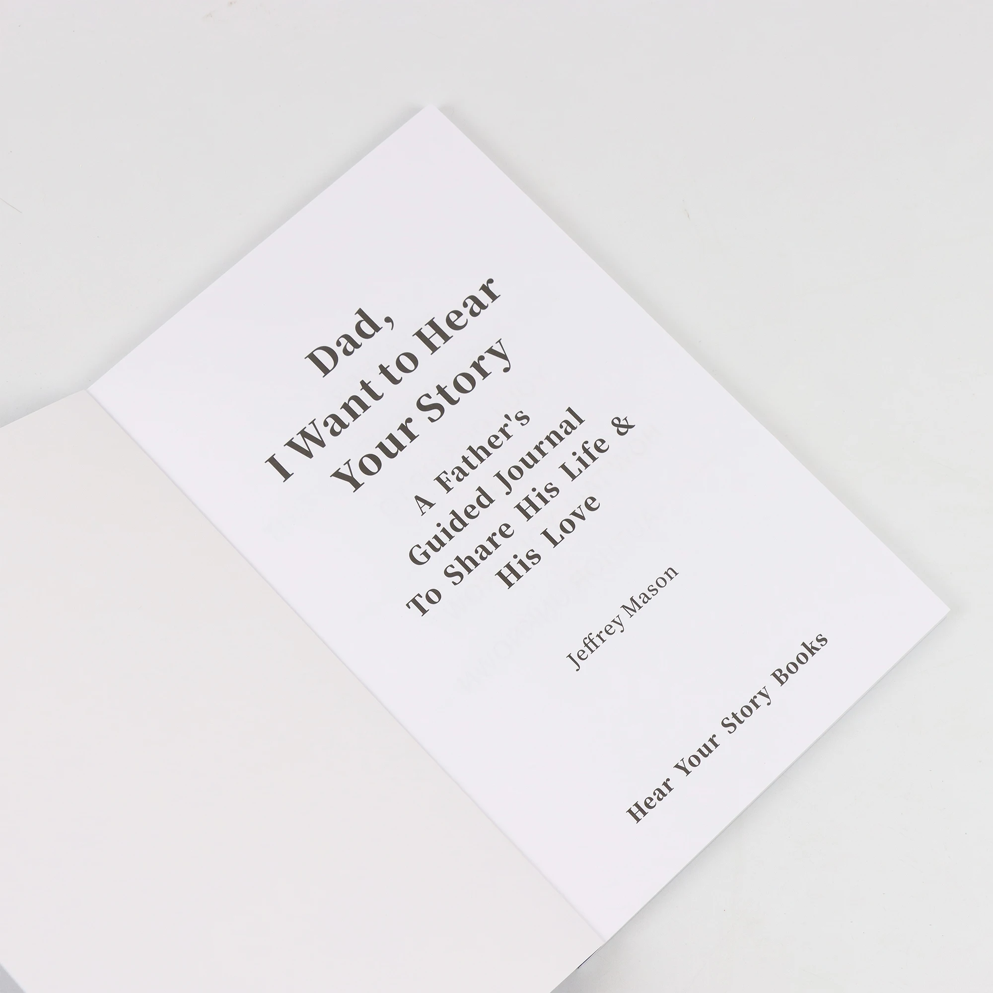 Vintage Style Notebook-'Dad, I Want to Hear Your Story' Memory Sharing Journal for Parents Ideal Gift for Dad