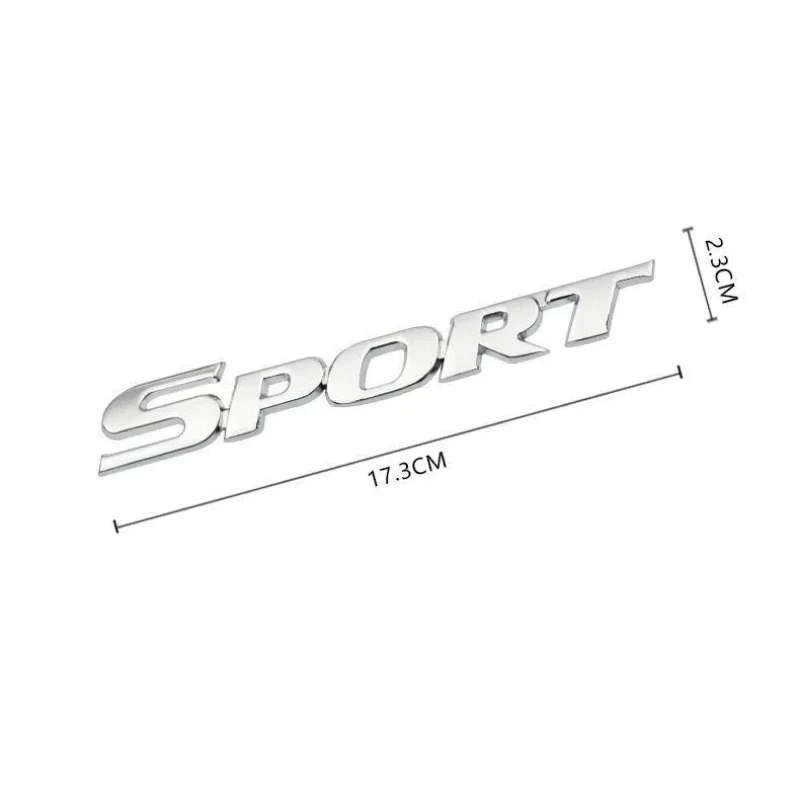 3D 크롬 자동차 문자 로고 금속 스포츠 엠블럼 배지 스포츠 스티커 자동차 뒷 트렁크 액세서리