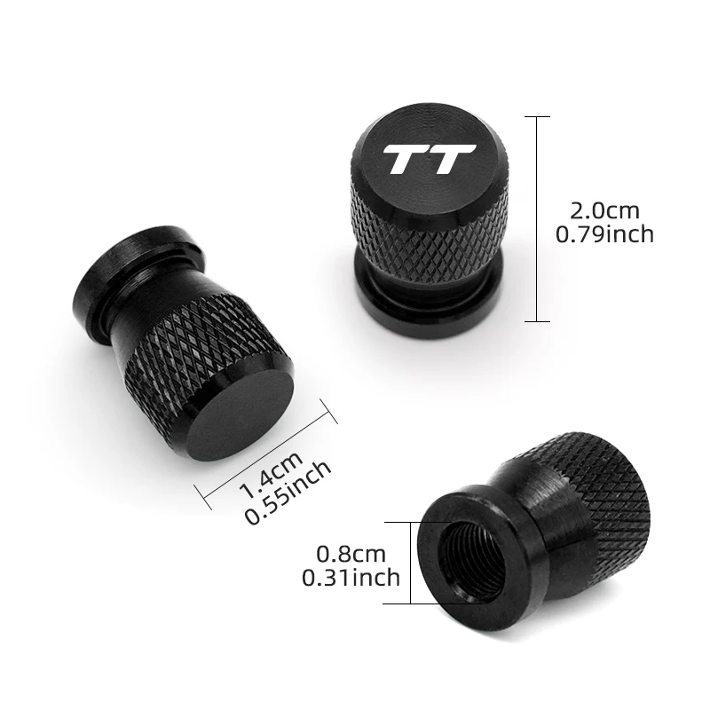 Sleek Waterproof Car Tire Valve Caps with Custom Logo Design