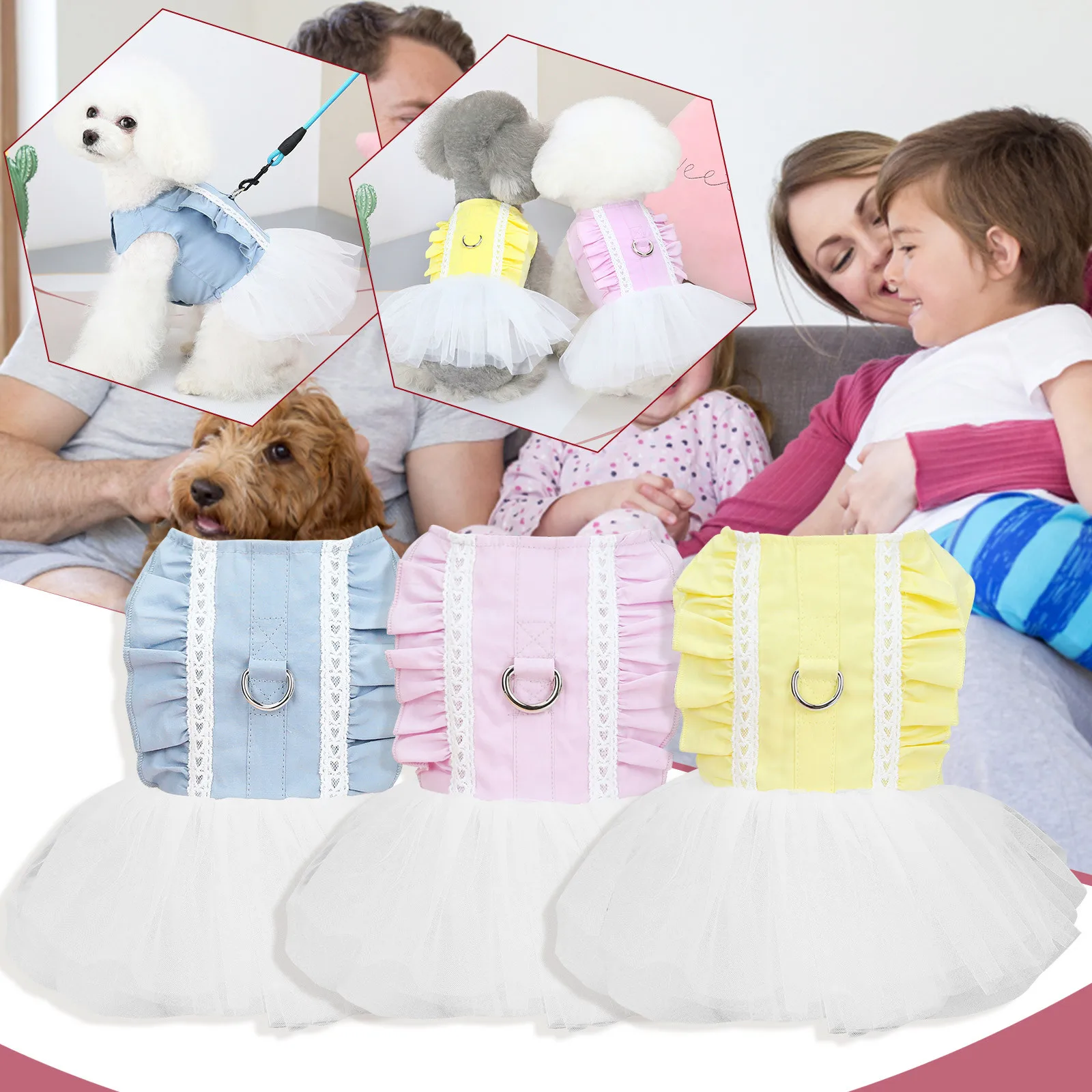 Dog Tutu Dresses For Large Dogs Girl Female Dog Dresses Size Small Pe Warm Clothes For Small Dogs Girl Shirt Medium