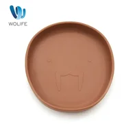 Baby Feeding Plate Walrus Alike Silicone Plate for Toddler BPA Free Food Grade Silicone Super Soft Dishwasher Safe Plate 1