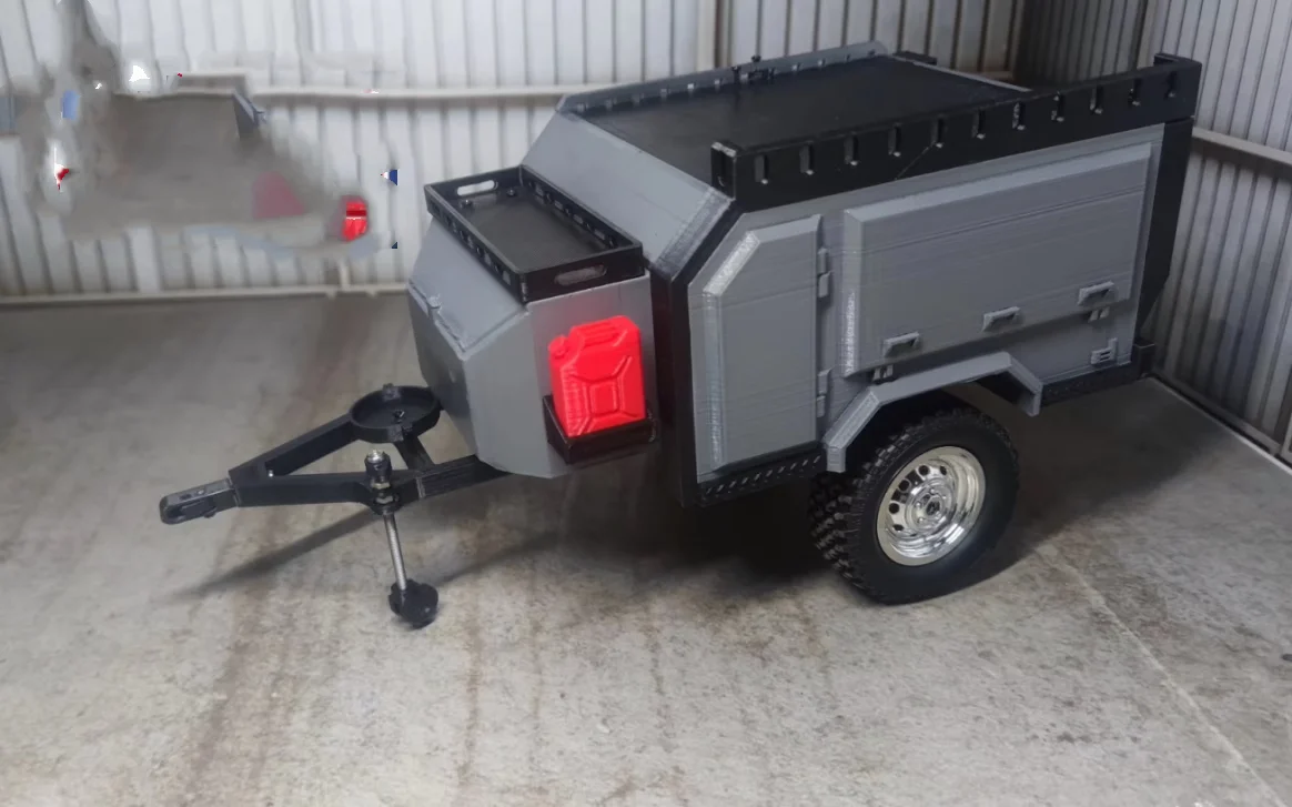 Drag board Trailer WPL D22 D42 D21 D12 1/12 1/18 Cherokee XJ