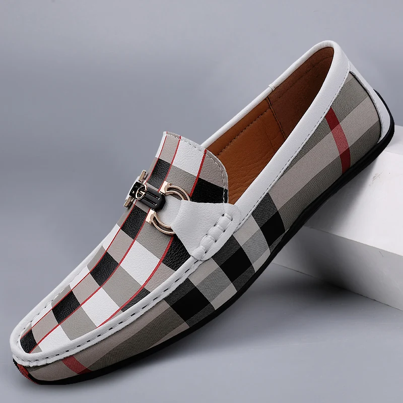 casual sneakers leather shoes leather sneakers Men Casual Leather Shoes Outdoor Fashion Breathable Sole Size 46