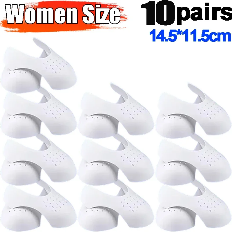 Shoe Anti-Crease Protector - 10 Pairs Sneaker Guard & Shoe Stretcher