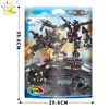 HUIQIBAO 454-585PCS 8in1 SWAT Police Command Truck Building Blocks City Helicopter Bricks Kit Educational Toys for Children 6
