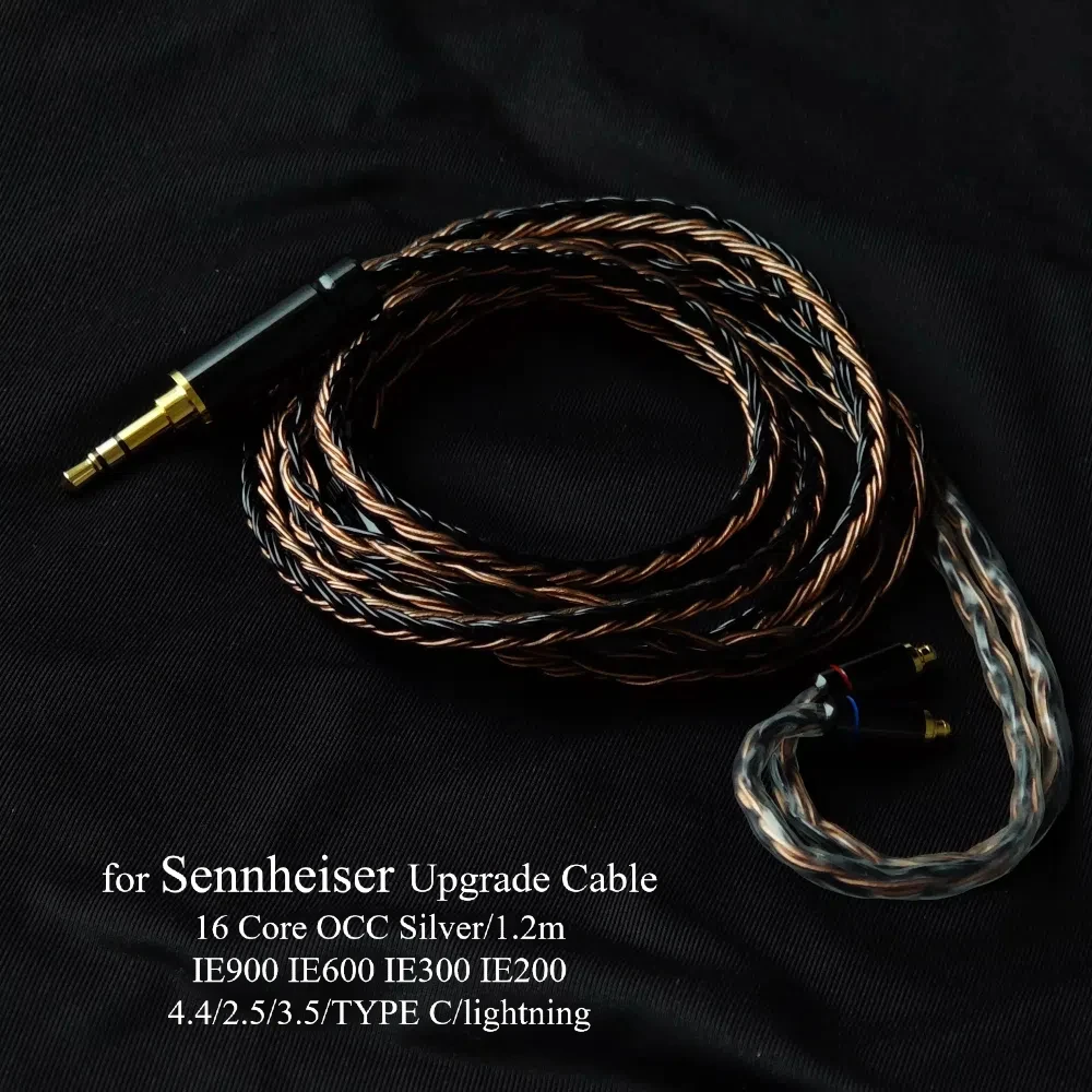 SENNHEISER IE900 IE600 IE300 AKG N5005 用 切り込み入 MMCX 銀メッキ