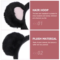 Bear Ears Headband Adult Purple Chipmunk Baby Headbands Animals Hairband Accessories 2