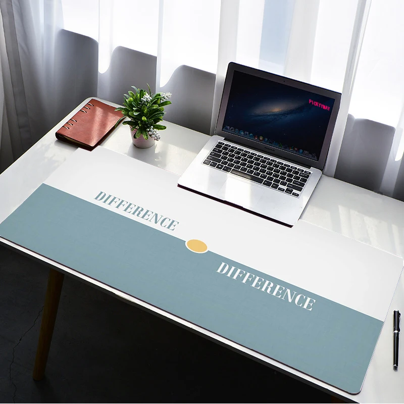 Tapis de protection de bureau média arc-en-ciel, tapis de bureau, grande  carte topographique, carte d'art, sous-souris 80X30, tapis de table  d'ordinateur, polymères de vague - AliExpress