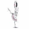 Huoonew Fit Original Pan Charm Bracelet 925 Silver Gymnast Gymnastics Ballerina Bead For Making Inspirational Berloque DIY 3
