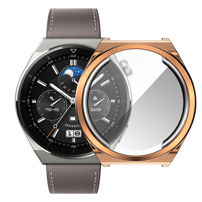 TPU Electroplated Case Cover Protective Bumper Protector For Huawei Watch GT 2 2e 2 pro 3 3 pro 42mm43mm46mm