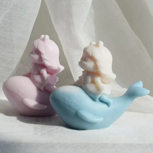 Whale Girl Soap Candle Silicone Mold: Create Unique and Fun Candles