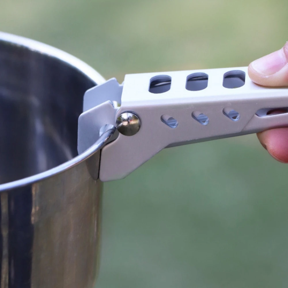 HIKEVICTOR Aluminium Anti-hot Alloy Clip Bowl Gripper Holder Camping Pot Pan Handle Kitchen Accessories camping pot gripper
